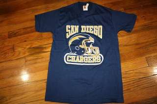 NOS vtg 80s SAN DIEGO CHARGERS shirt *SOFT THIN  