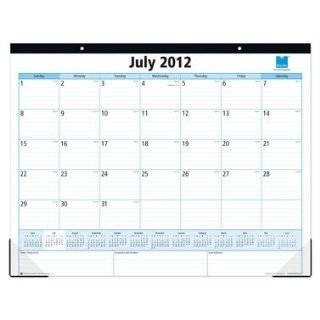 July 2012   June 2013 Blue Sky Desk Pad 22 X 17
