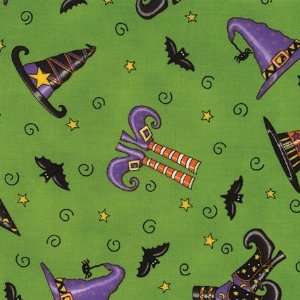    Trick or Treat Hats, Bats & Shoes in Moss Green