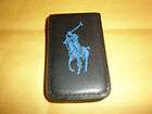 RALPH LAUREN POLO MAGNETIC BLACK MONEY CLIP WITH BLUE POLO NEW IN BOX