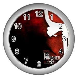 The Punisher Skull Mask Wall Clock Silver GIFT DECOR C  