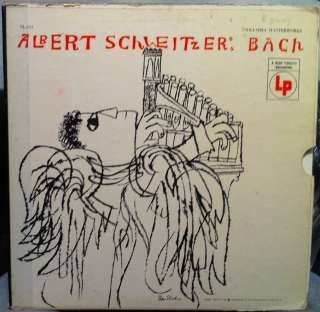 ALBERT SCHWEITZER bach organ 3 LP VG   SL 223 Ben Shahn  