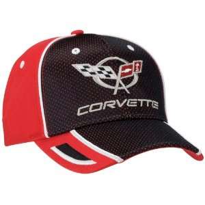 C5 Corvette Red and Black Mesh Hat Automotive