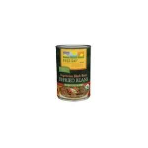   Black Refried Beans (12x15 OZ) By Field Day