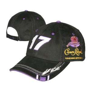 Matt Kenseth #17 Crown Royal Black Out Adjustable Hat  