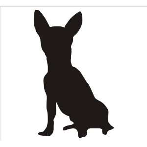  Dog Window Sticker   Chihuahua Breed Exterior Window Decal 