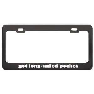 Got Long Tailed Pocket Mouse? Animals Pets Black Metal License Plate 