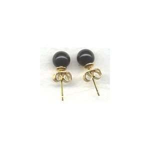  Black Obsidian 6mm Gemball Earring Arts, Crafts & Sewing
