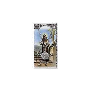  St. Francis of Assisi Patron Saint Prayer Card w/ Medal 