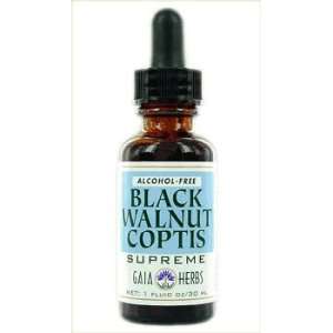 Black Walnut Coptis Supreme Alcohol Free Liquid Extracts 16 oz   Gaia 