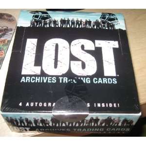  LOST Archives Trading Cards Box   24pks w/ 4 Autographs 