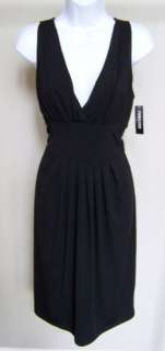 NWT Forever Black Surplice Knit Little Black Dress M  