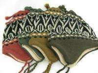   DPC Mens/Womens Peruvian Wool Knit Winter Berber Fleece Flap Hat K146