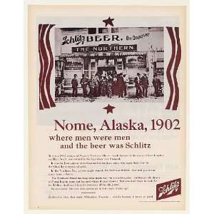   Beer Nome Alaska 1902 Northern Hotel Print Ad (47531)