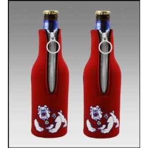  SET OF 2 FRESNO STATE BULLDOGS BOTTLE SUIT KOOZIES Sports 