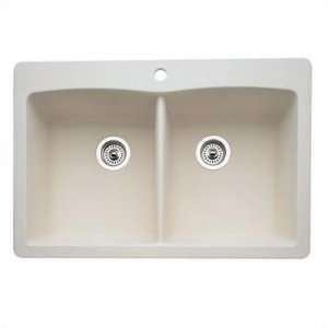  Blanco Diamond Equal Double Bowl Drop In Kitchen Sink 