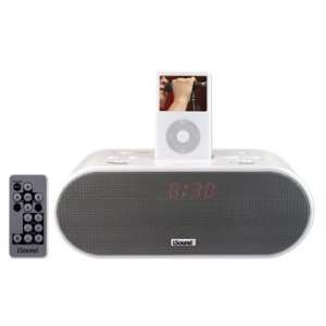   Digital Alarm Clock and Speaker System made for iPod DGIPOD 952 White