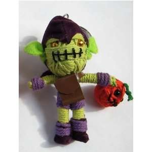 Green Goblin Voodoo String Doll Keychain