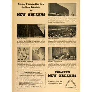  1947 Ad New Orleans Industry Tung Oil Plantation Paper 