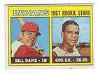   Topps Baseball Set Break 253 Bill Davis Gus Gil Star Rookies Indians