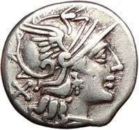Roman Republic 151BC Pub. Sulla Authentic Ancient Silver Coin ROMA 