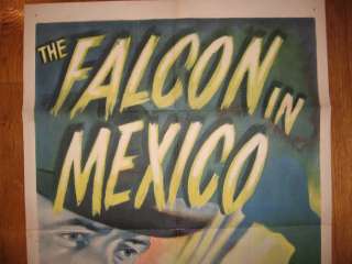 THE FALCON IN MEXICO 1944 ORIGINAL 1 SHEET MOVIE POSTER TOM CONWAY 