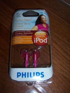 Philips in ear headphones SHE2614 Pink iPod Music  