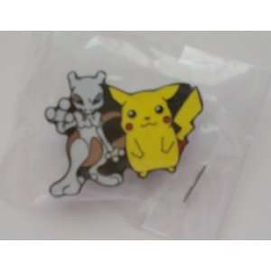  Cute Pikachu & Mew Metal Pin Badge 