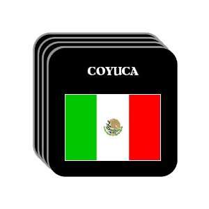  Mexico   COYUCA Set of 4 Mini Mousepad Coasters 