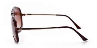 Classic Vintage Aviator Sunglasses Glasses Tortoise Gold Brown Black 