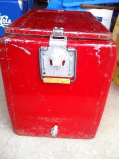 Vintage COKE ITS THE REAL THING COCA COLA METAL COOLER  