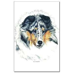  Blue Merle Shetland Sheepdog Pets Mini Poster Print by 