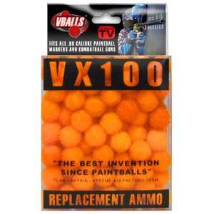 Balls VX100 Target Paintballs 100 Pack Orange  Sports 