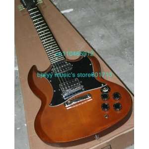  new arrival beauty sg model electric guitar brown color 