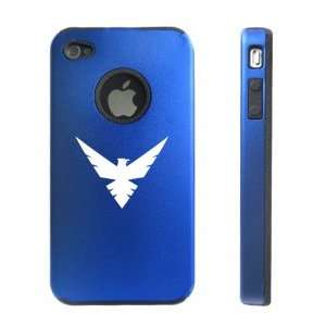   Blue D221 Aluminum & Silicone Case Phoenix Eagle Bird Cell Phones