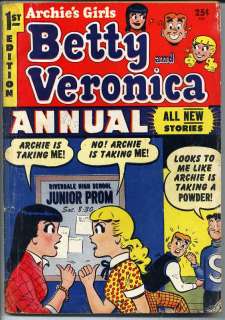 Archies Girls Betty and Veronica Annual #1 G VG 3.0  