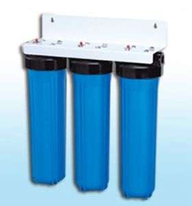 TRIPLE BIG BLUE 20 WATER FILTER SYSTEM 1 WITH FILTERS  
