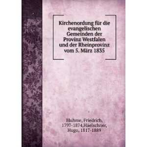    Friedrich, 1797 1874,HÃ¤elschner, Hugo, 1817 1889 Bluhme Books