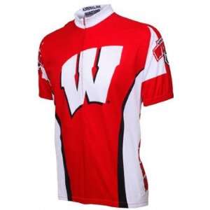 Wisconsin Badgers Short Sleeve Cycling Jersey Sports 
