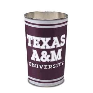 Texas A&M Aggies NCAA Tapered Wastebasket (15 Height 