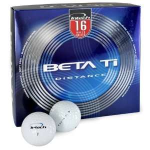  Intech Beta Ti Distance 16 Pack Mens Golf Balls Sports 