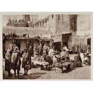 1928 Vendors Old Market Tetouan Tetuan Spanish Morocco 