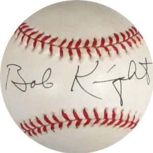  Bob Knight Autographed Baseball