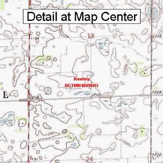 USGS Topographic Quadrangle Map   Hawley, Minnesota (Folded/Waterproof 