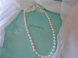 Tiffany & Co. Oval Cultured Freshwater Pearl Sterling Silver Clasp 