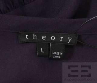 Theory Purple Knit Sleeveless Tunic Top Size Large  