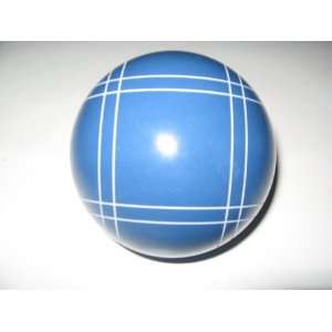   Bocce Ball with Close Curvey stripes   single blue 110mm Toys & Games