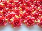 NEW 12pcs Red Roses Artificial Silk Flower Head Lot 1.96 for Wedding