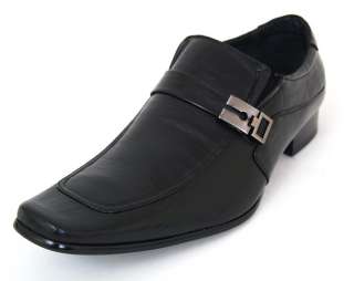   Buckle Strap Loafers Slip On Shoe Horn Black, Dark Brown Light Brown