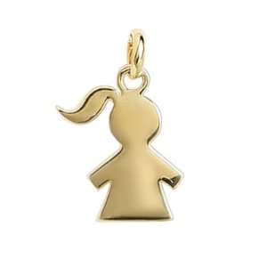  18K Gold Plated Girl Pendant Jewelry
